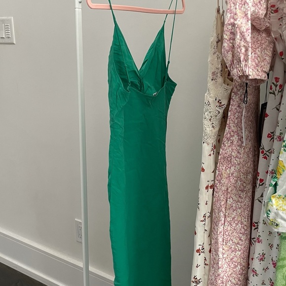 Zara emerald maxi slip dress - Picture 1 of 3